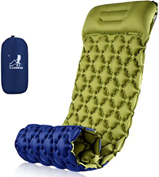 RUNACC Esterilla Camping, Colchones Camping Autohinchable, Ultraligero, Colchón Hinchable, Colchón de Aire para Camping, Viajes, Exteriores, Senderismo, Playa