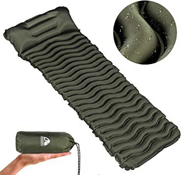 Unigear Esterilla Inflable Portatíl Colchón de Aire para Camping Acampa Colchones Hinchable Utraligero y Resistente Cama Colchoneta de Dormir al Aire Libre Viaje Playa