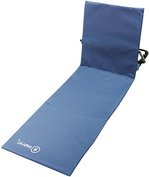 Homecall - Esterilla de playa con respaldo, XXL (azul)