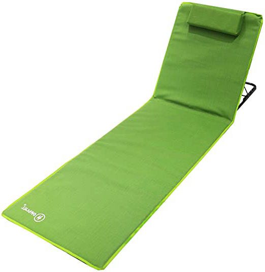 Homecall - Esterilla acolchada para playa, XXL (verde)