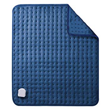 MaxKare Almohadilla Eléctrica Térmica de Grande Tamaño de (50 x 60cm) con Función de Apagado Automático 5 Grados de Calefacción Terapéuticos Franela Suave Alivio Muscular para Espalda Cuello Hombro