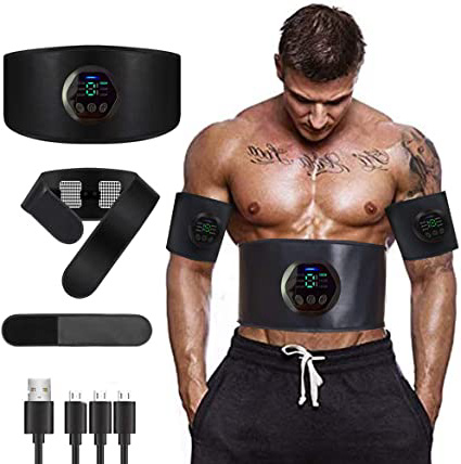 NOBRAND Electroestimulador Muscular Abdominales, USB