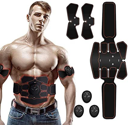 Electroestimulador Muscular Abdominales,Masajeador Eléctrico Cinturón,Estimulación
