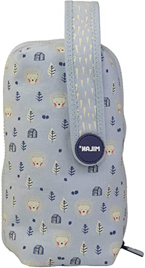 MILAN Kit 4 Estuches con Contenido Berrywood Azul Estuches, 22 cm, Azul