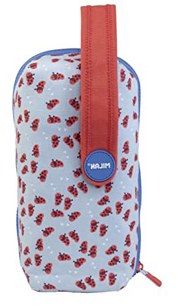 MILAN Kit 4 Estuches con Contenido Net&Lit Azul Estuches, 22 cm, Azul