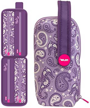 MILAN Kit 4 Estuches con Contenido Drops Estuches, 22 cm, Morado