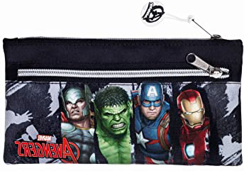 Safta Estuche Doble Cremallera Avengers "Gallery Edition" Oficial Escolar 230x110mm