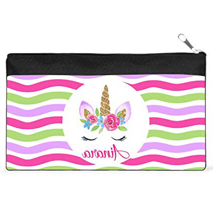 Kembilove - Estuche Infantil Personalizado de Unicornio – Estuches Personalizados con el Nombre del Niño o Niña – Estuche Vuelta al Cole – Estuche personalizado