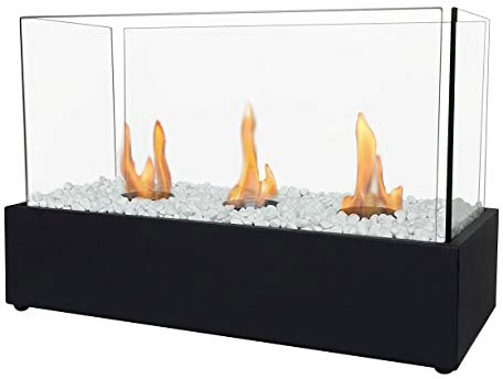 PURLINE NYMPHA PLUS Biochimenea de sobremesa con triple quemador