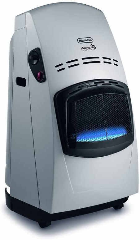 De'longhi VBF2 - Estufa, 4200 w, sistema variable de control de la llama, doble sistema seguridad, mandos ergonómicos, ruedas desplazamiento, negro y plata