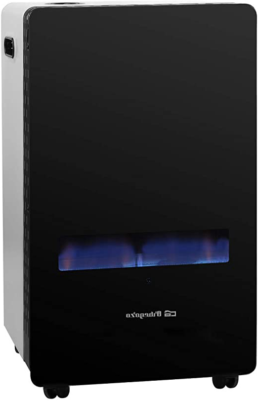 Orbegozo HBF 100 - Estufa de llama azul, 3800 kW, clase energética A, gas butano y propano, triple sistema de seguridad: desconexión automática, analizador atmosférico, encendido piezoeléctrico