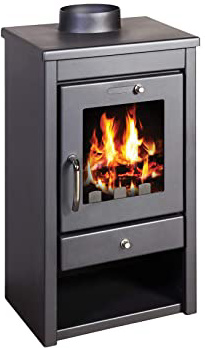 Estufa de leña 11 kW chimenea tamaño pequeño chimenea bajo las emisiones blmschv 2