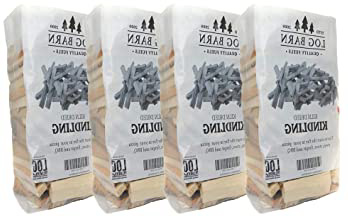 Kindling x 4 Nets – Kiln Dried – alrededor de 12 kg. Perfecto para iniciar fuego abierto, estufas de leña, barbacoas, quemadores de troncos y hornos de pizza