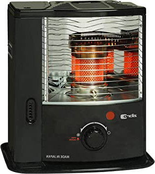 Zibro Made By Toyotomi 1710996 Estufa de Parafina de Mecha, 2200 W, Negro Inox, da 14m2-32m2