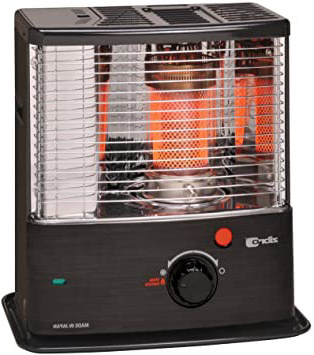 Zibro Made by Toyotomi RS-30 Estufa de Parafina de Mecha, 3000 W, Negro Inox, 480x340x310 mm