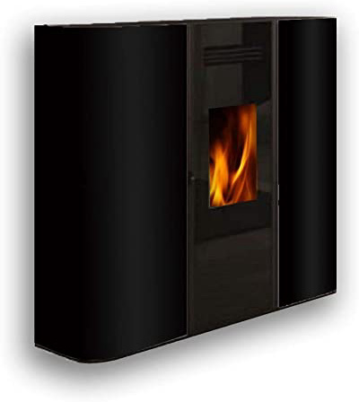 FUJISOL Estufa de pellets de Pasillo Modelo S Color Negro 10,5kW