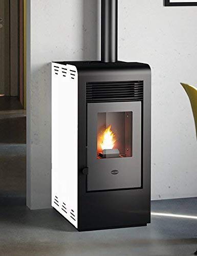 901659000 Evacalor Rita Estufa de pellets 9 kW, color blanco