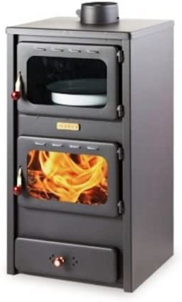 chimenea de madera para para calefacción KUPRO LUX con horno, 11 kW
