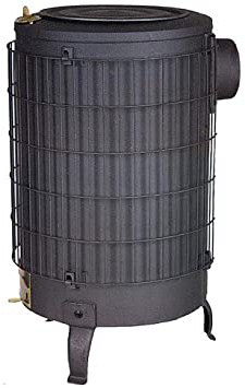 Theca 6500033 Estufa leña económica, con parrilla pintada, número 3, negro