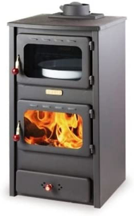 Estufa de leña con horno