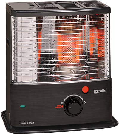  Zibro Made by Toyotomi RS-30 Estufa de Parafina de Mecha, 3000 W, Negro Inox, 480x340x310 mm 
