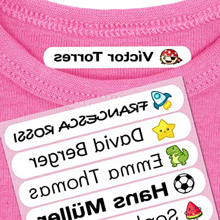 50 Etiquetas adhesivas para ropa