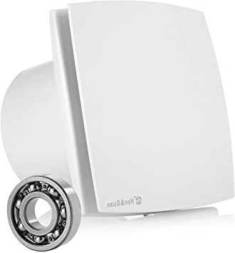 Hon&Guan 150mm Ventilador Extractor de Aire Silencioso 201m³/h para Oficina, Baño, Dormitorio