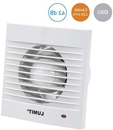 FABRILAMP Extractor para Baño Gravana 12w 80mm Blanco