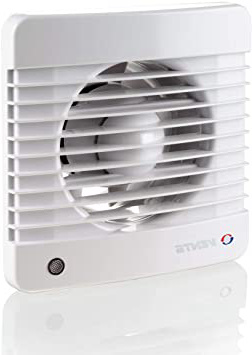 Vents 100 Silenta MT K - Ventilador extractor de baño, silencioso, con temporizador, Blanco brillante