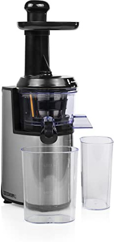 Princess 202046 – Exprimidor lento, 200 W, color negro/acero inoxidable