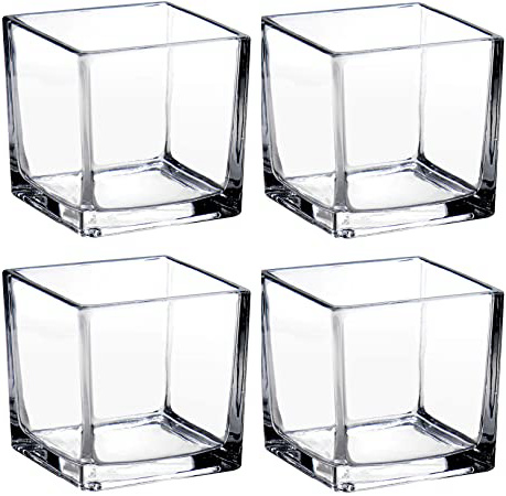 Jarrones de cristal de 10
