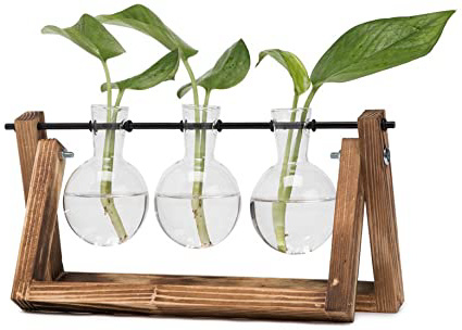 Hyindoor Florero de Vidrio para