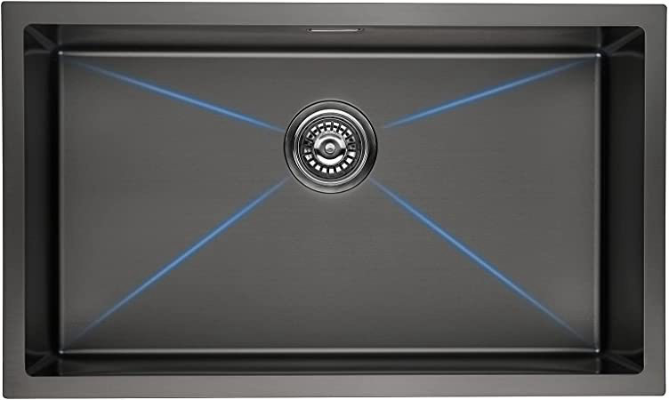 Lonheo Fregadero cocina negro un