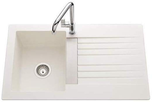 Fregadero Solaire Naturalite Luisina 1 seno Blanco
