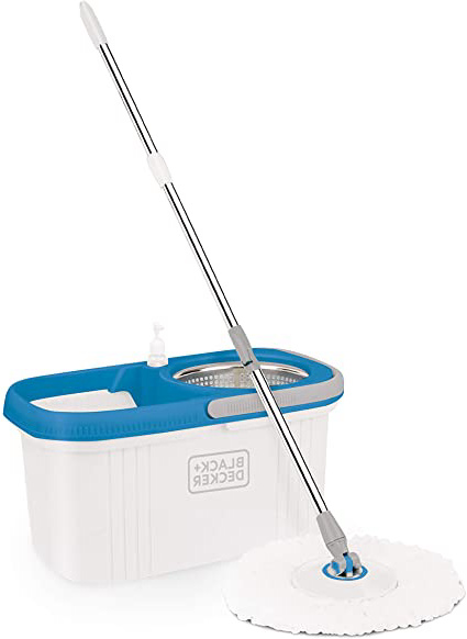 Black+Decker Fregona giratoria y Cubo