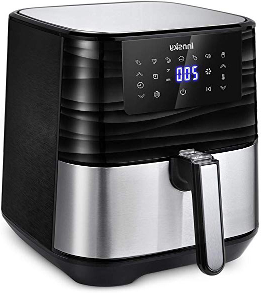 







Innsky 5,5L 1700W freidora sin Aceite con 7 programas + función de Inicio diferido, Panel LED, Temperatura y tiempo ajustable. Freidora Aire caliente con libro de Recetas Sin BPA ni PFOA, Regalo ideal






