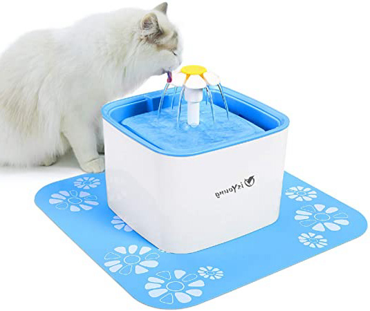 isYoung Bebedero Gatos Fuente Silencioso