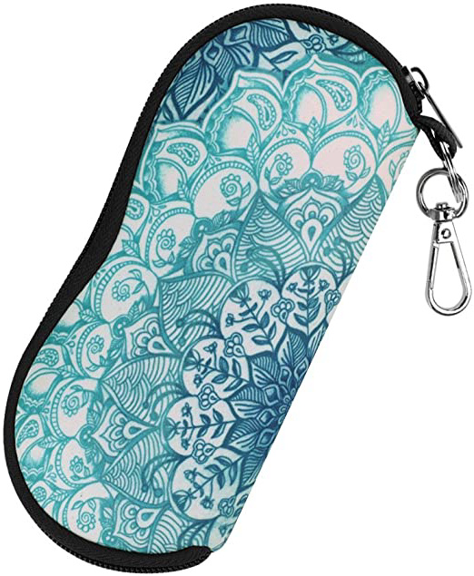 Fintie Estuche para las Gafas con Mosquetón - Súper Ligera y Suave Funda de Neopreno con Cremallera para Viaje Resistente a los Arañazos a Prueba de Polvo para los Anteojos