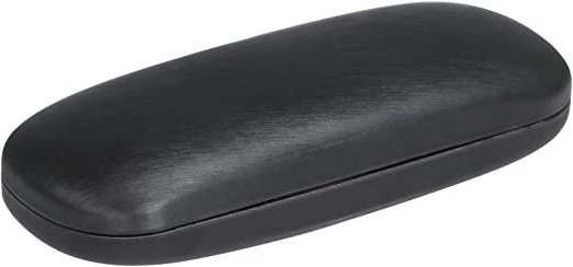 TRIXES Estuche Negro Símil Cuero para Gafas de Marcos Pequeños y Medianos