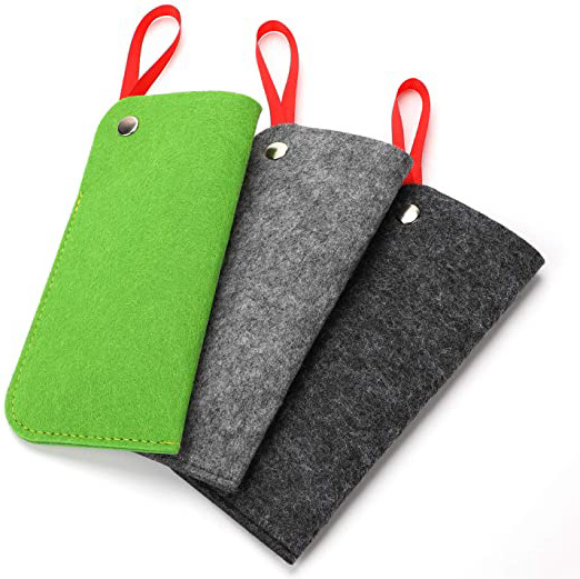 Hifot Estuche de gafas suaves 3 piezas, Estuche Fundas Gafas de viaje portátiles caso Porta gafas