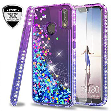 







LeYi Funda Huawei P20 Lite Silicona Purpurina Carcasa con [2-Unidades Cristal Vidrio Templado],Transparente Cristal Bumper Telefono Fundas Case Cover para Movil Huawei P20 Lite ZX Azul/Púrpura






