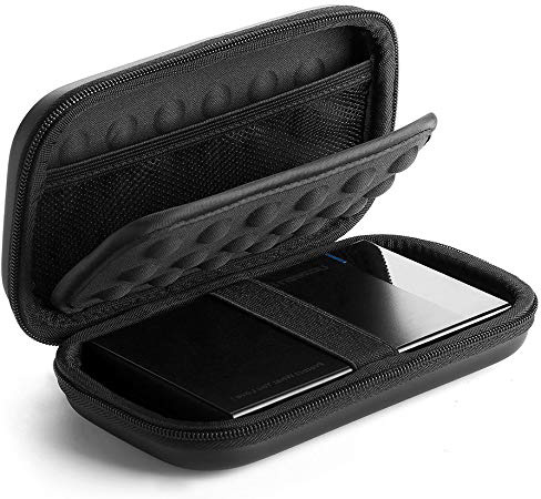 UGREEN Funda para Disco Duro Externo 2.5", Estuche Rígida con Doble Capa Acolchada EVA Protegida para Toshiba HD, Western Digital, Seagate, Samsung M3, Baterías, Cables, etc Funda Portátil Impermeable