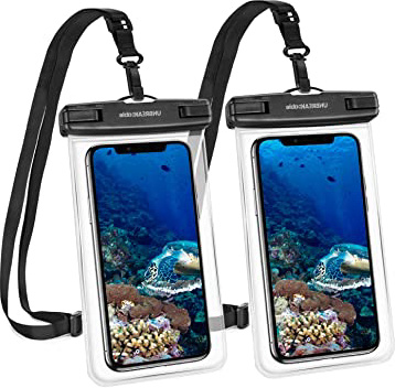 UNBREAKcable Funda Impermeable Universal - Bolsa para móvil estanca a Prueba de Agua IPX8 para iPhone XS MAX/XR/XS/X / 8 / 8plus / 7 Samsung Galaxy S10Plus / S10 Huawei P30 Pro / P30-2 Paquete
