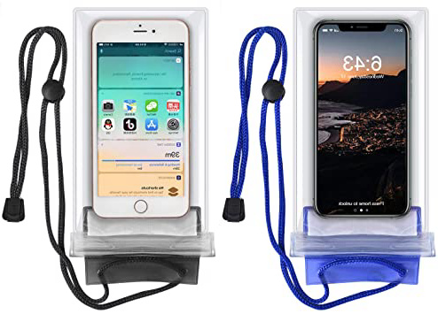 KEEHOM Funda Impermeable Universal 2 Unidades, Bolsa para Móvil Estanca a Prueba de Agua para iPhone 11/XS MAX/XR Samsung Galaxy Huawei P40 P30 Pro Xiaomi OnePlus y Otros Teléfonos hasta 7 Pulgadas