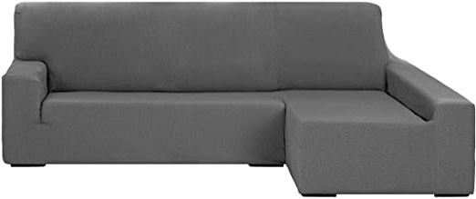 Martina Home Tunez Funda Elástica para Sofá Brazo Izquierdo, Tela, Gris, Tres Plazas