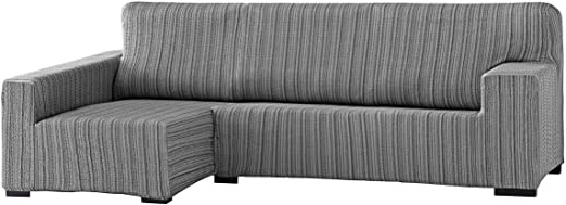 Martina Home Mejico Funda chaise longue, Brazo derecho, Gris, Tamaño desde 240 a 280 cm