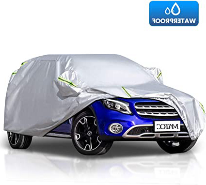 MATCC Funda para coche Exterior del Coche Impermeable 210T Resistente al Polvo, Lluvia, Rasguño y Nieve para SUV(485*190*185cm)