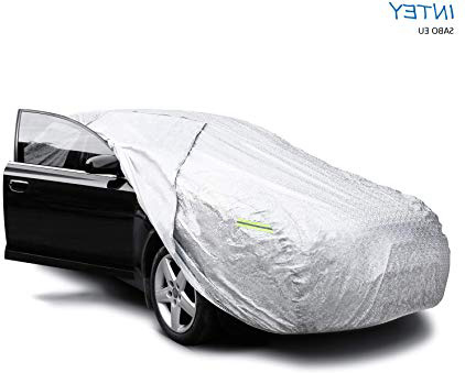 INTEY Funda para Coche, Funda Exterior del Coche, Cubierta del Coche, Impermeable, Antipolvo, Resistente a los arañazos y la Nieve(4,8x1,75x1,2 M)