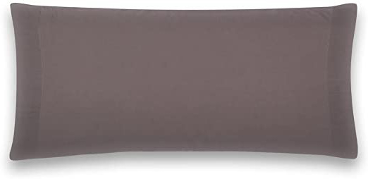 Sancarlos - Funda de almohada para cama, 100% Algodón percal, Color gris, Cama de 90 cm