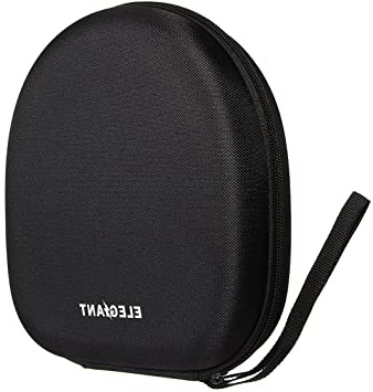 ELEGIANT Bolsa de Auriculares Funda Protectora de Almacenamiento Duro Estuche Portátil para Accesorios Electrónicos para Sony Sennheiser Bose Monster etc. Negro